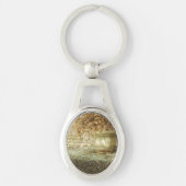 Rustikaler Herbstgarten Schlüsselanhänger (Vorderseite)