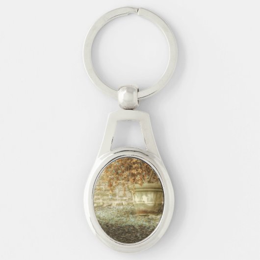 Rustikaler Herbstgarten Schlüsselanhänger (Vorderseite)