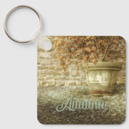 Rustikaler Herbstgarten Schlüsselanhänger