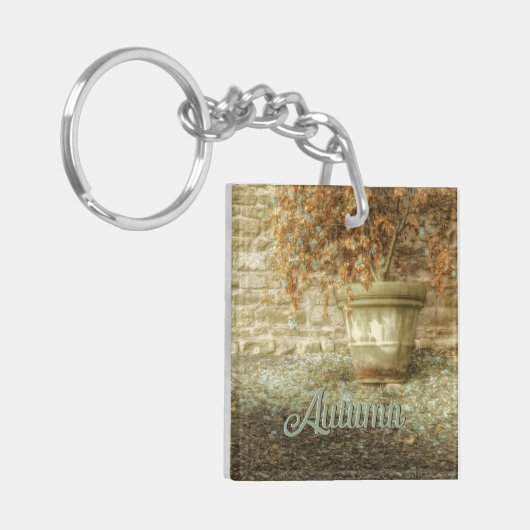 Rustikaler Herbstgarten Schlüsselanhänger (Vorderseite links)