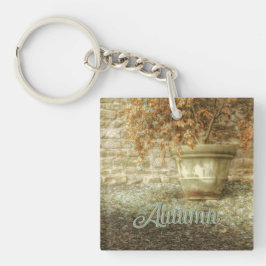 Rustikaler Herbstgarten Schlüsselanhänger