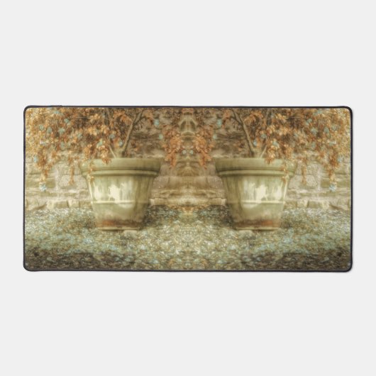 Rustikaler Herbstgarten Schreibtischunterlage (Vorderseite)