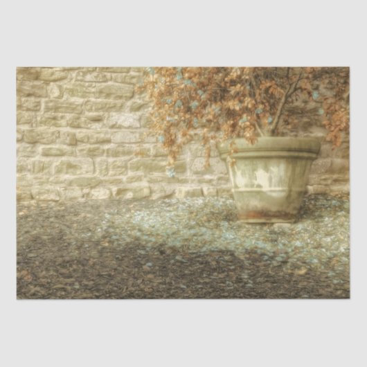 Rustikaler Herbstgarten Seidenpapier (Vorderseite)