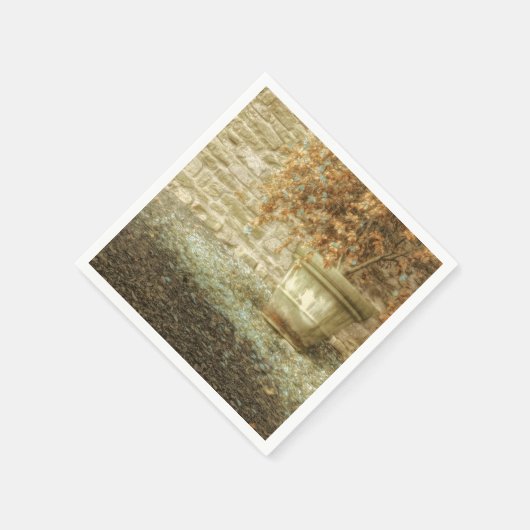 Rustikaler Herbstgarten Serviette (Ecke)