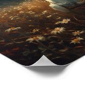 Rustikaler Herbstgeister auf Swing Spooky Hallowee Poster (Ecke)