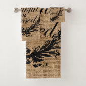 rustikaler Herbstherbst Erntedank dankbar gesegnet Badhandtuch Set (Insitu)