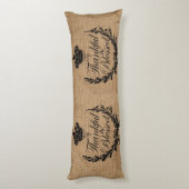 rustikaler Herbstherbst Erntedank dankbar gesegnet Seitenschläferkissen (Rückseite (Vertikal))