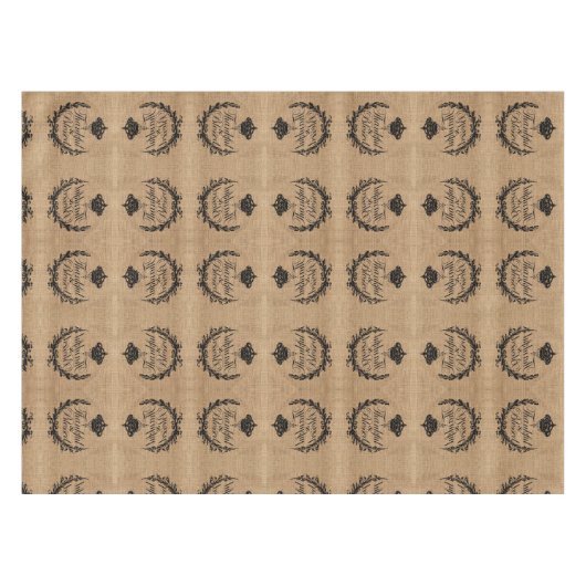 rustikaler Herbstherbst Erntedank dankbar gesegnet Tischdecke (Vorderseite (Horizontal))