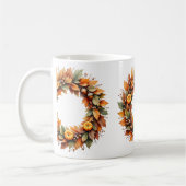 Rustikaler Herbstkranz Kaffeetasse (Links)