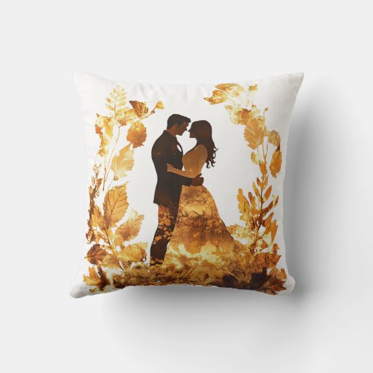 Rustikaler Herbstpilz Kissen (Rückseite)