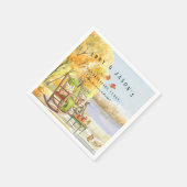 Rustikaler Herbstporen | ERNTEDANK Serviette (Ecke)