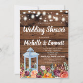 Rustikaler Herbstsonnensegel Polterabend Einladung (Vorderseite)