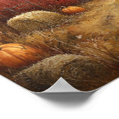 Rustikaler Herbststand Poster (Ecke)