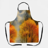 Rustikaler Herbstwald - Aquarell Herbst Schürze (Vorderseite)