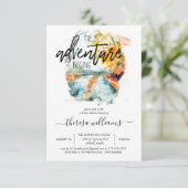 Rustikaler Herbstwald | Einladung zur Brautdusche (Stehend Vorderseite)