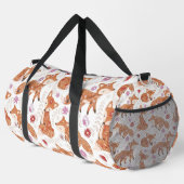 Rustikaler Herbstwald-Fuchs-Druck Duffle Bag (Rechte Ecke)