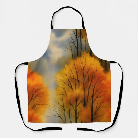 Rustikaler Herbstwald - Herbst Farbe Schürze (Vorderseite)