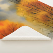 Rustikaler Herbstwald - Herbst Farbe Sherpadecke (3/4)