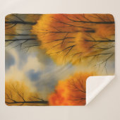 Rustikaler Herbstwald - Herbst Farbe Sherpadecke (Vorderseite (Horizontal))