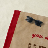 Rustikaler Hero Daddy Vatertag 2 FotoCollage Strandtuch (Beispiel)