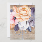 Rustikaler Hirschfrühling Geburtstag Einladung (Rückseite)