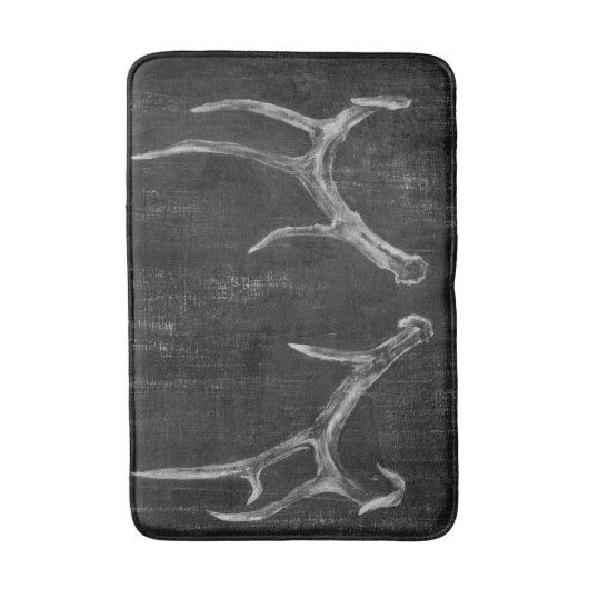 Rustikaler Hirschtierkopf im Kopfbrett Badematte (Vorderseite Vertikal)