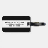 Rustikaler Hirschtierkopf im Kopfbrett Gepäckanhänger (Rückseite horizontal)