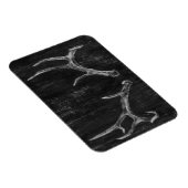 Rustikaler Hirschtierkopf im Kopfbrett Magnet (Rechte Seite)