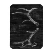 Rustikaler Hirschtierkopf im Kopfbrett Magnet (Vertikal)