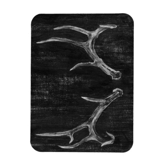 Rustikaler Hirschtierkopf im Kopfbrett Magnet (Vertikal)