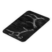 Rustikaler Hirschtierkopf im Kopfbrett Magnet (Linke Seite)