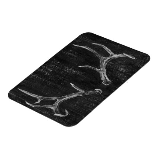 Rustikaler Hirschtierkopf im Kopfbrett Magnet (Linke Seite)