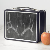 Rustikaler Hirschtierkopf im Kopfbrett Metall Lunch Box (Beispiel)
