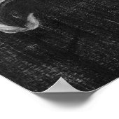 Rustikaler Hirschtierkopf im Kopfbrett Poster (Ecke)