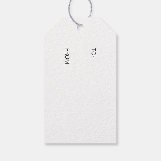 Rustikaler Hirschurlaub Geschenkanhänger (Rückseite)