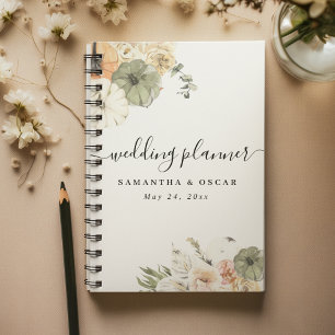 Rustikaler Hochzeit im Herbst Wasserfarbenkürbis Planer