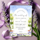 Rustikaler Hochzeitlavender Boho Einladung