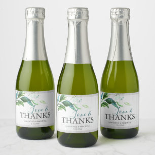 Rustikaler Hochzeitsbrunch und Bubbly Champagne Schaumweinetikett