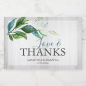 Rustikaler Hochzeitsbrunch und Bubbly Sparkling We Schaumweinetikett (Einzelnes Label)