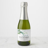 Rustikaler Hochzeitsbrunch und Bubbly Sparkling We Schaumweinetikett (Vorderseite)