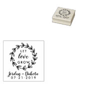 Rustikaler Hochzeitskranz Lasse Liebe wachsen Hand Gummistempel (Stempel)