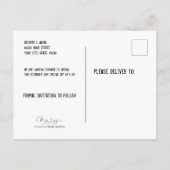 Rustikaler Hochzeitskull-Western Save the Date Ankündigungspostkarte (Rückseite)