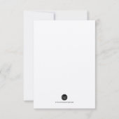 Rustikaler Hochzeitsplan für einzelne Tische Einladung (Rückseite)