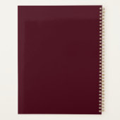 Rustikaler Hochzeitsplaner Planer (Rückseite)