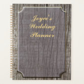 Rustikaler Hochzeitsplaner Planer (Vorderseite)