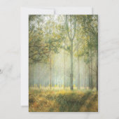 Rustikaler Hochzeitsplatz Einladung (Rückseite)