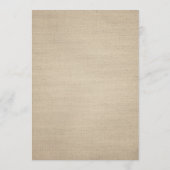 Rustikaler Hochzeitstag - Begrüßung Programm (Rückseite)