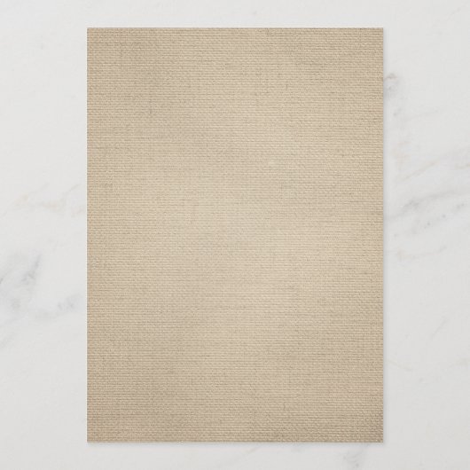 Rustikaler Hochzeitstag - Begrüßung Programm (Rückseite)