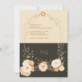 Rustikaler Hochzeitstag der Erde (Rückseite)