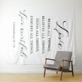 Rustikaler Hochzeitsteppich Hintergrund Wandteppich (Beispiel (Horizontal))